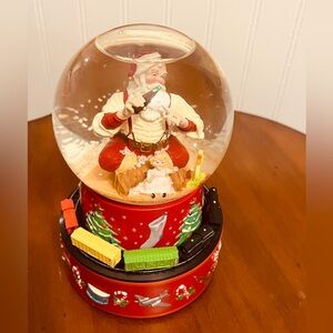 1971 Coca Cola Santa Musical Snow Globe‎ Hallmark